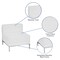 Emma and Oliver Contemporary LeatherSoftSoft Reception Modular Middle Chair